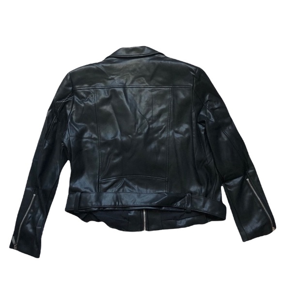 NWT Danielle Bernstein plus size faux leather Moto jacket size 1X - Picture 4 of 6